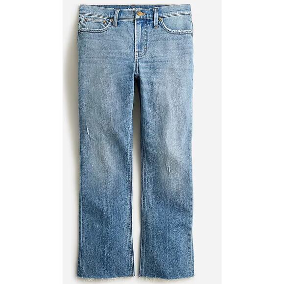 J. Crew 9" demi-boot crop jean in Brommell wash 26 - Picture 3 of 4